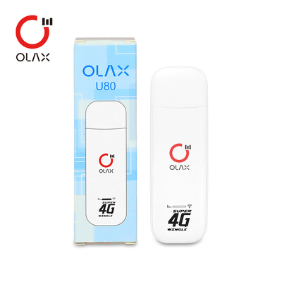 OLAX U80 4g Lte Wifi Dongle All Sim از مودم USB Stick ODM پشتیبانی می کند